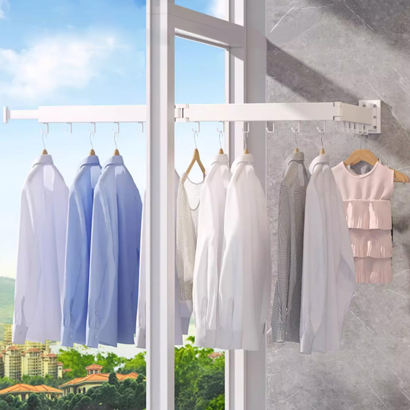 Porte-manteau mural rotatif en - Laundry avis et prix