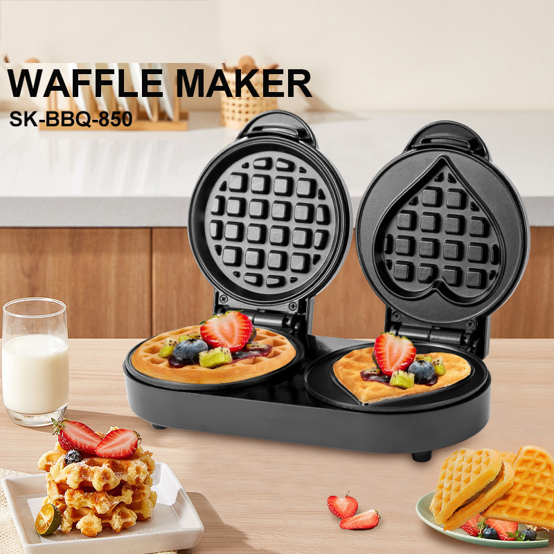 Machine à gaufres double plaqu - Mini Waffle Maker Machine avis et prix