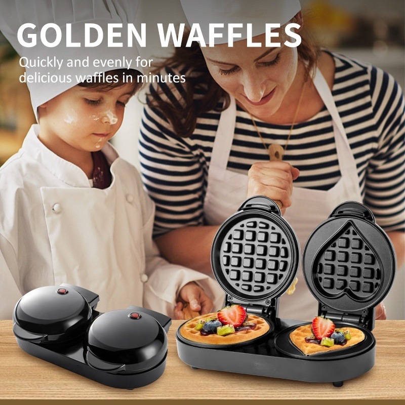 Machine à gaufres double plaqu - Mini Waffle Maker Machine avis et prix