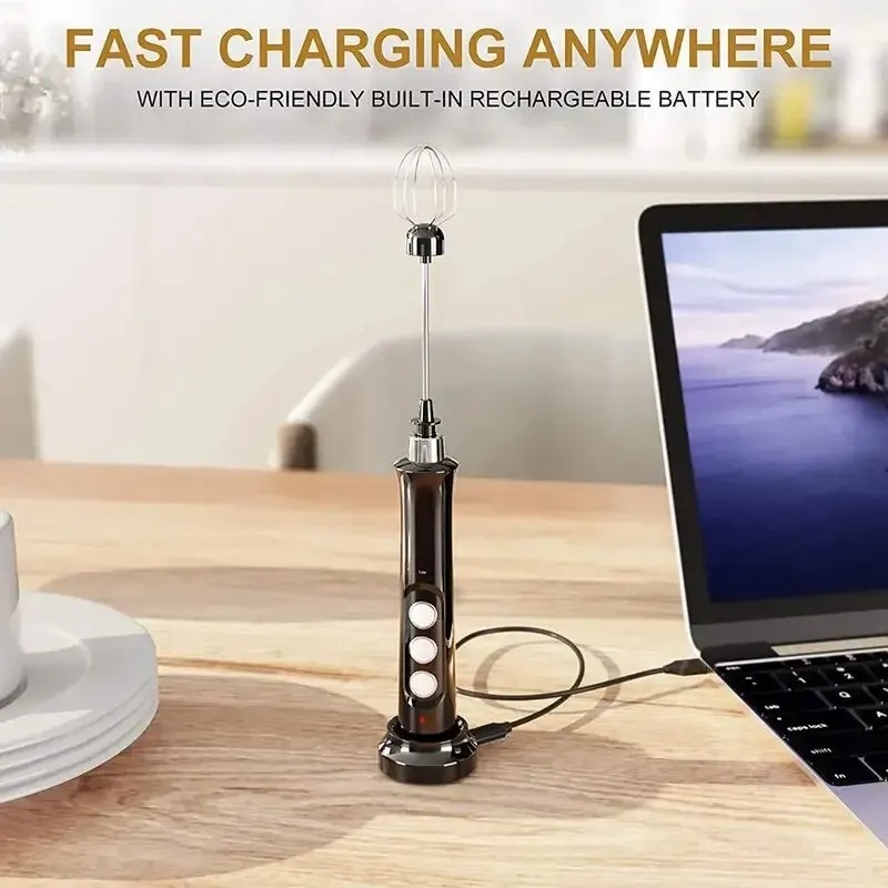 Mousseur à lait électrique 3 e - Electric Milk Frother Handheld avis et prix